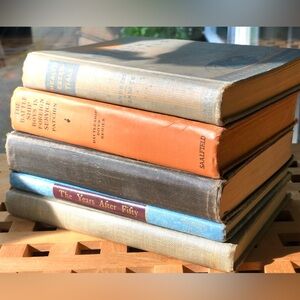Set of 5 hardcover vintage books